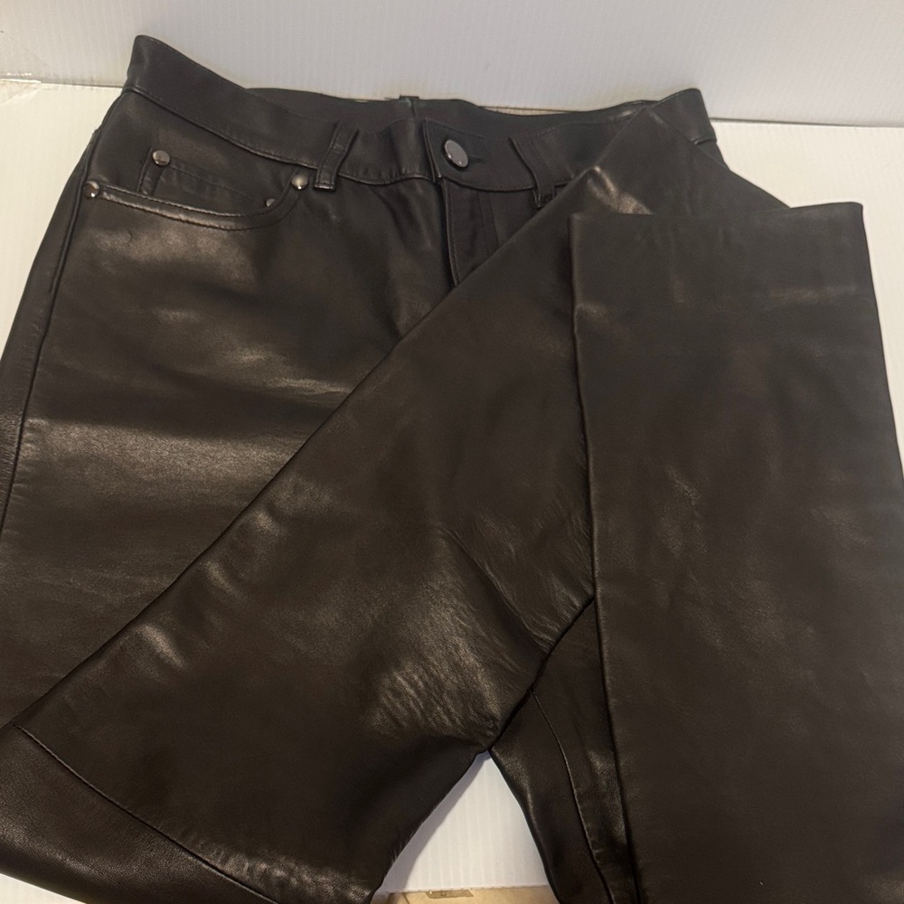 Ralph Lauren Black butter soft Leather pants